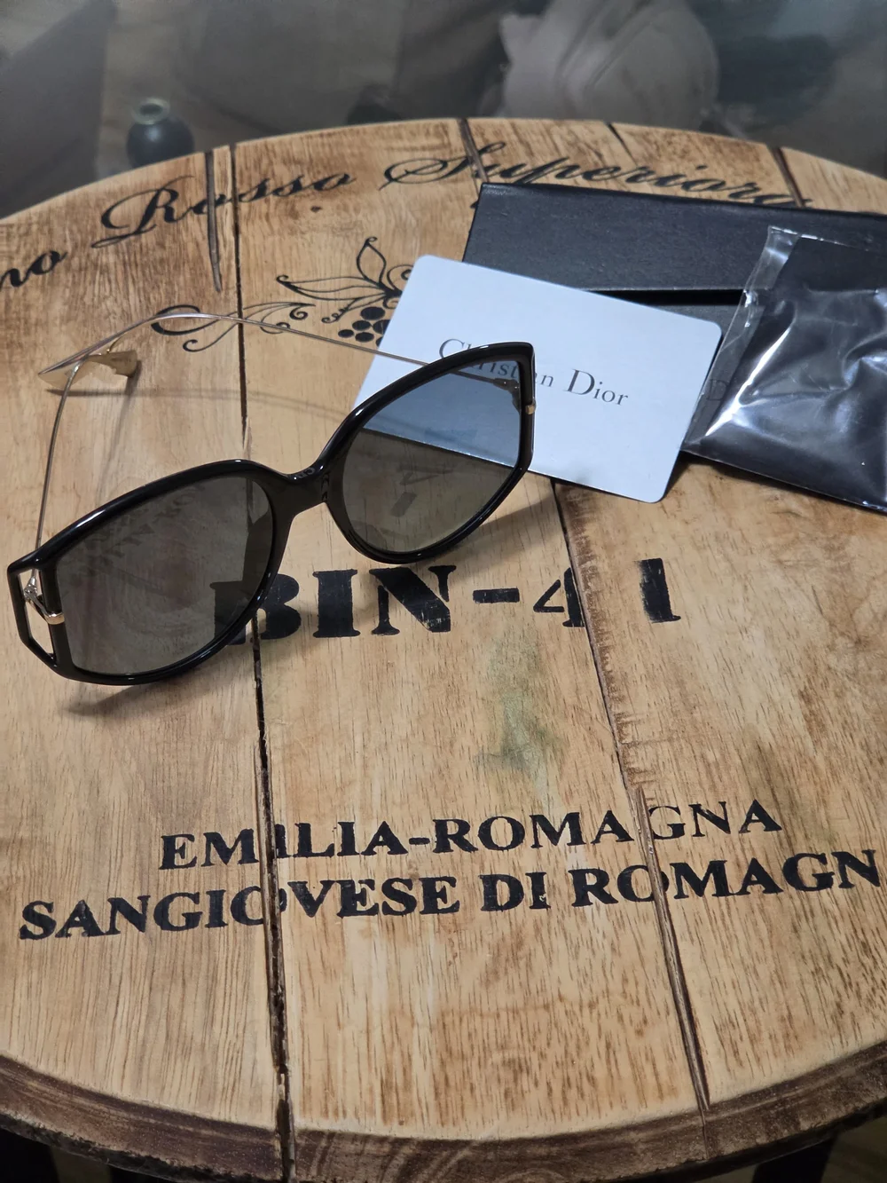 Dior Women’s Black Sunglasses - Classic Oval Frame
